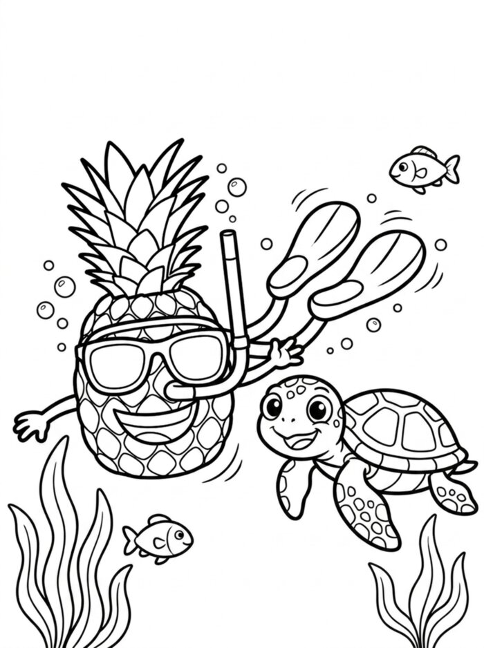 Coloring page from Aruba Beach Day